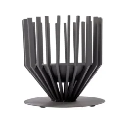 Brasero noir poudré Irving - Ø 44 x H 43 cm