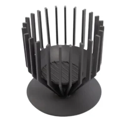 Brasero noir poudré Irving - Ø 44 x H 43 cm