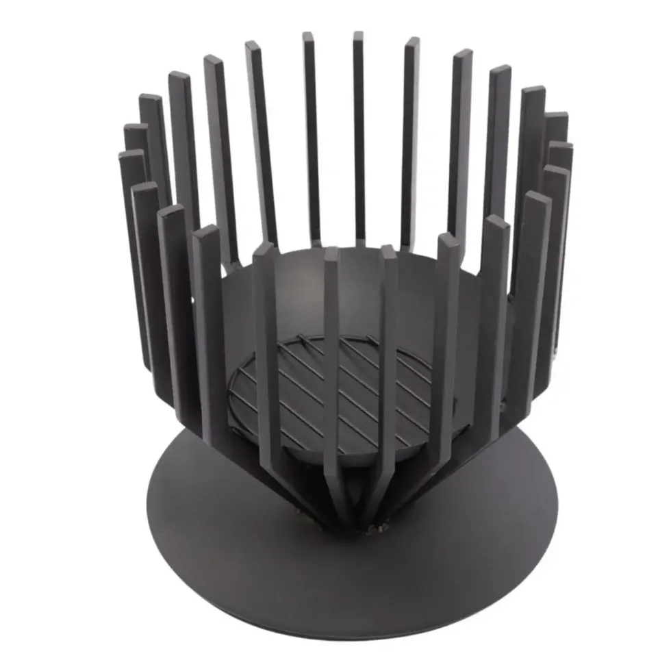 Brasero noir poudré Irving - Ø 44 x H 43 cm