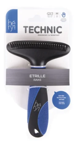 Brosse pour chien coloris multicolore étrille Héry Technic - Taille M