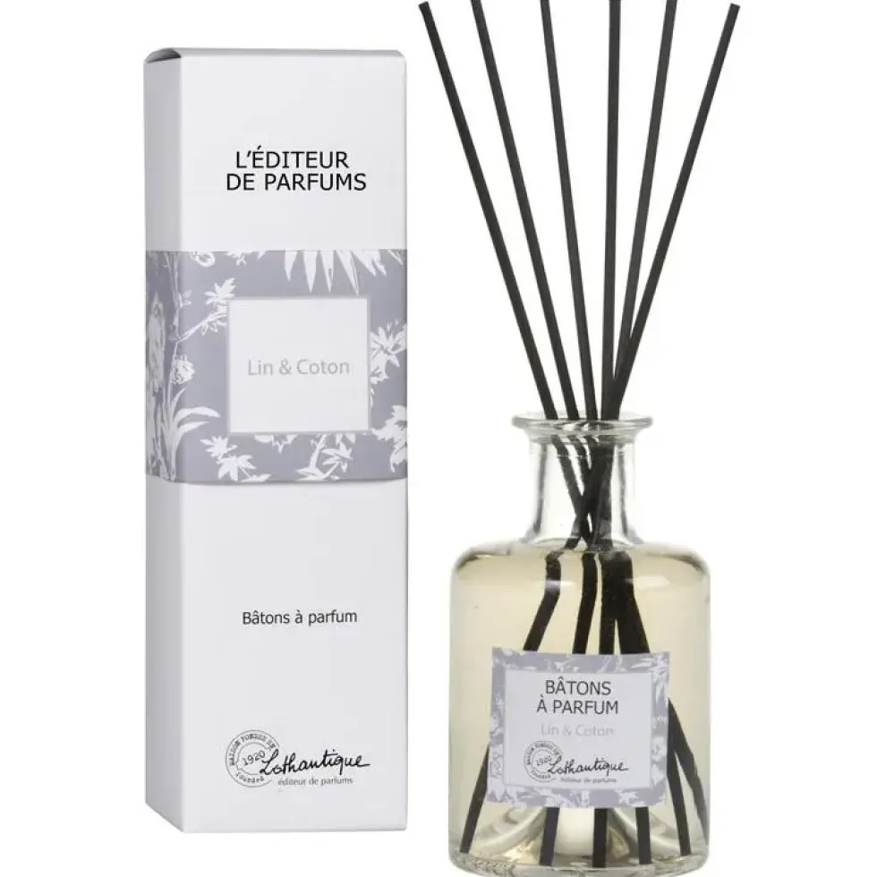 Bâtons à parfum senteur coton & lin de 200 ml