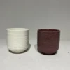 Cache-pot baby coloris multicolore en céramique - 7 x 7 x 7 cm
