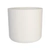 Cache-pot B.for Soft coloris blanc en plastique injecté Elho - Ø 18 x 17 cm
