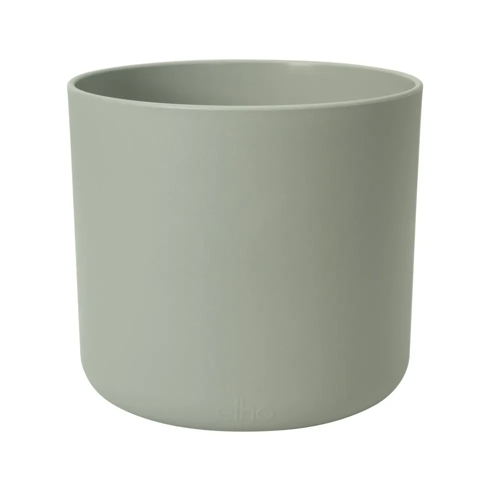 Cache-pot B.for Soft coloris vert en plastique injecté Elho - Ø 18 x 17 cm