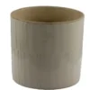 Cache-pot coloris beige en céramique - Ø 23,5 x 19,8 cm