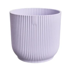 Cache-pot coloris violet en plastique recyclé Elho - Ø 7 cm