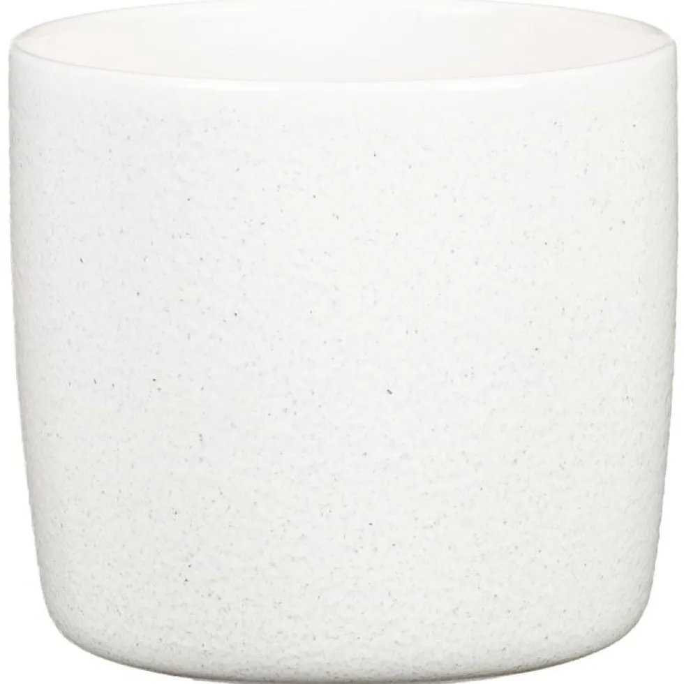 Cache-pot en céramique blanc Scheurich 900 Perla - Ø 13 cm