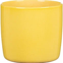 Cache-pot en céramique jaune Scheurich 900 Solare - Ø 13 cm