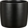 Cache-pot en céramique noir Scheurich 900 Ebano - Ø 18 cm