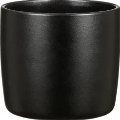Cache-pot en céramique noir Scheurich 900 Ebano - Ø 18 cm