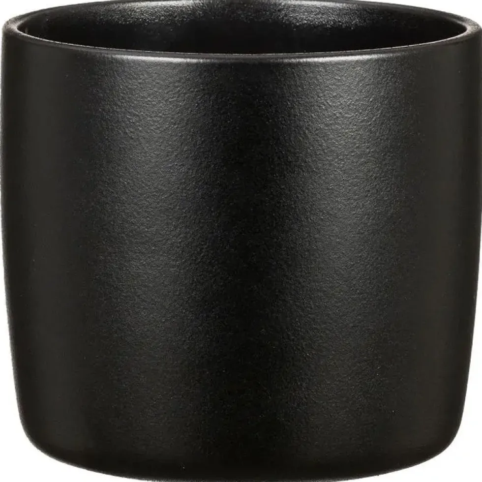 Cache-pot en céramique noir Scheurich 900 Ebano - Ø 18 cm