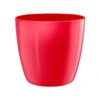 Cache-pot en plastique coloris lovely rouge Elho Brussels Diamond R14 - Ø 14 cm