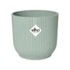 Cache-pot en plastique recyclé vert sorbet Elho Vibes fold rond mini - Ø 9 cm