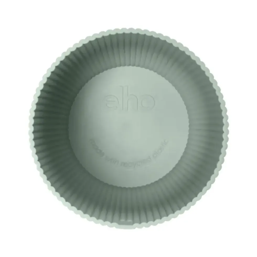 Cache-pot en plastique recyclé vert sorbet Elho Vibes fold rond mini - Ø 9 cm