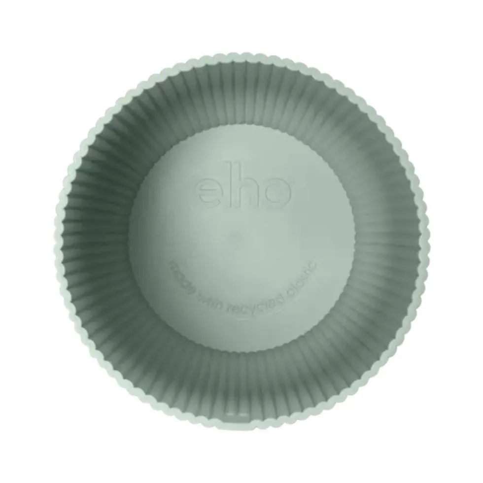 Cache-pot en plastique recyclé vert sorbet Elho Vibes fold rond - Ø 14 cm