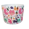 Cache-pot herbe à chat coloris multicolore en céramique - 14 x 10,7 cm