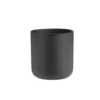 Cache-pot Jasta en zinc coloris noir - 18 x 18 x 18 cm