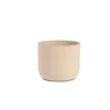 Cache-pot Jasta en zinc coloris beige - 16 x 16 x 15 cm