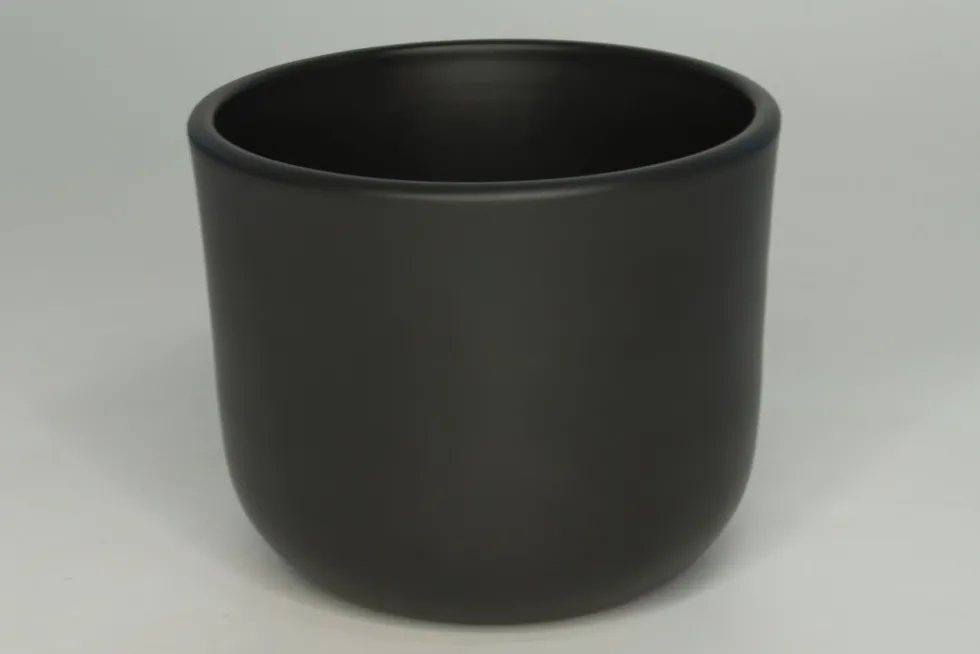 Cache-pot La Belle Verte coloris gris - Ø 13 x 13 cm