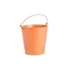 Cache-pot seau en zinc coloris Terracotta - Ø 13 x H 12,5 cm