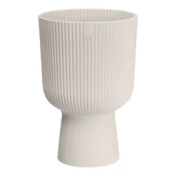 Cache-pot vibes fold coloris blanc en plastique recyclé Elho - Ø 30 cm