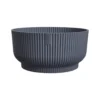 Cache-pot vibes fold coloris noir en plastique recyclé Elho - Ø 25 cm