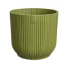Cache-pot vibes fold coloris vert en plastique recyclé Elho - Ø 14 cm