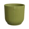 Cache-pot vibes fold coloris vert en plastique recyclé Elho - Ø 30 cm