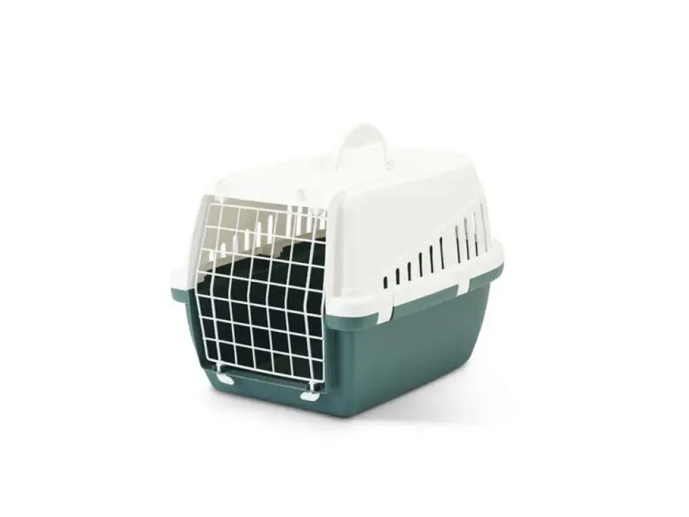 Cage de transport pour chien coloris vert nordique Trotter 1 - 49 x 33 x 30 cm