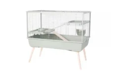 Cage pour lapins coloris gris Neolife Zolux