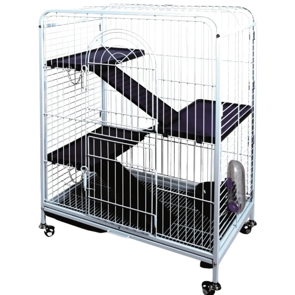 Cage tower pour rongeurs bleue 64x44xH93 cm
