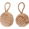 Cale porte en corde beige Ø 13,8 x H 14,2 cm