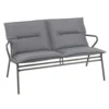 Canapé d'extérieur en aluminium coloris gris Vence BeComfort Lafuma - 123 x 69 x 70 cm