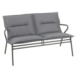 Canapé d'extérieur en aluminium coloris gris Vence BeComfort Lafuma - 123 x 69 x 70 cm