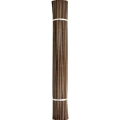 Canisse synthétique Fency Wick marron imitation osier 300x150 cm