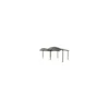 Carport en aluminium à toit ½ rond livré Foresta Bois - 760 x 362 x 360 cm