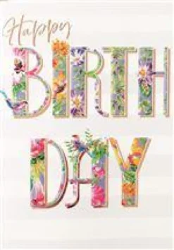 Carte double Happy Birthday aux Éditions Pictura