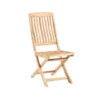 Chaise coloris bois en teck - 40 x 94 x 59 cm