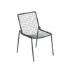 Chaise coloris orange en acier Rio R50 - 53,5 x 61,5 x 83,5 cm