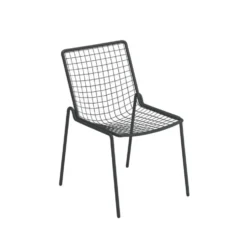 Chaise coloris orange en acier Rio R50 - 53,5 x 61,5 x 83,5 cm