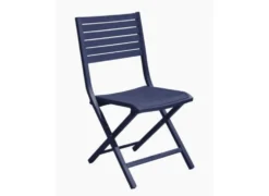 Chaise pliante aluminium bleu, facile à transporter - PROLOISIRS Lucca