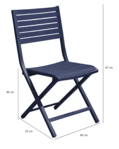Chaise pliante en aluminium rouge - PROLOISIRS Lucca