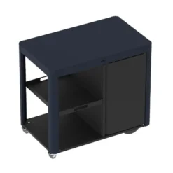 Chariot Achille bleu navy et noir pour plancha Eno