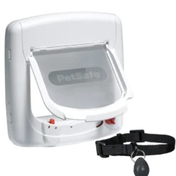 Chatière Petsafe magnétique luxe blanche