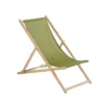 Chilienne agrafée coloris vert en coton Jardin privé - 127 x 56 x 3,5 cm