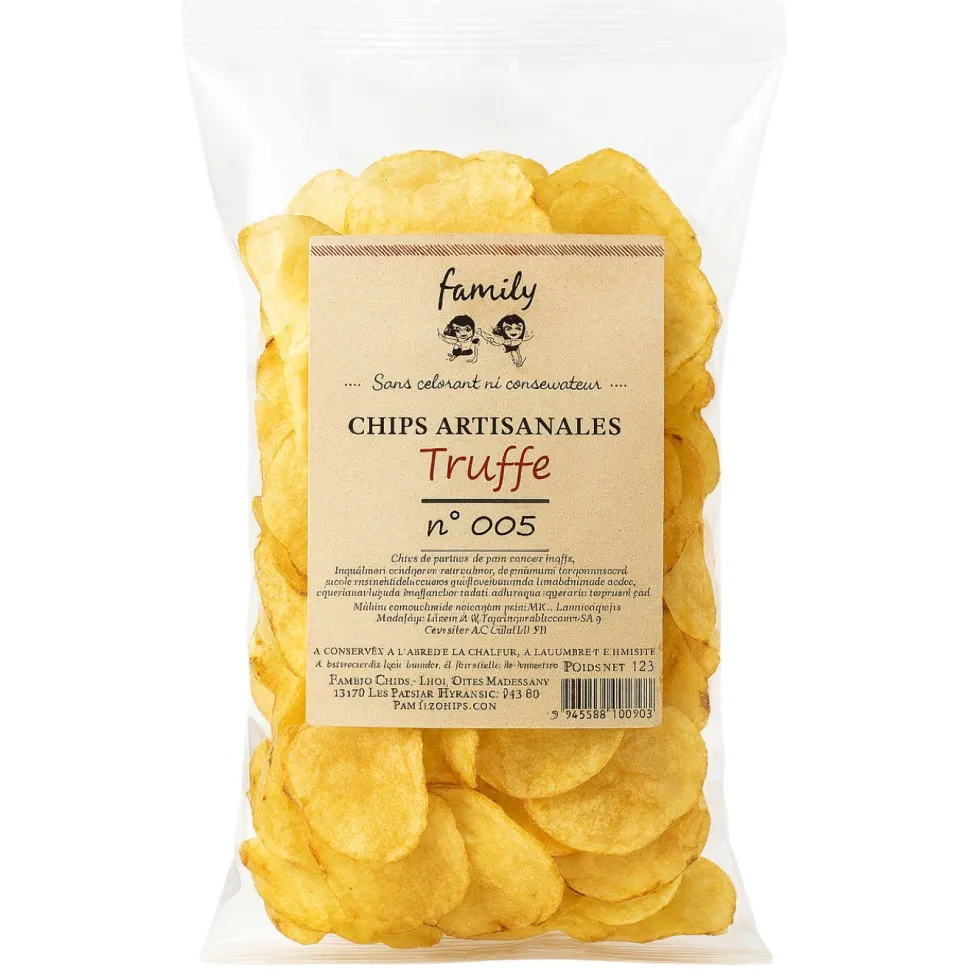 Chips artisanales à la truffe n°005 Family Chips - 125 g