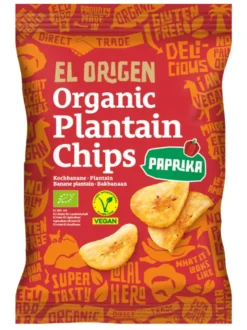 Chips banane plantain au paprika bio El Origen - 80 g