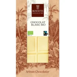 Chocolat blanc nature bio - tablette de 100 g