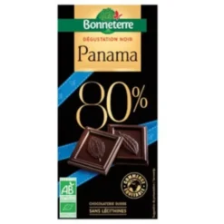 Chocolat Dégustation noir Panama 80% en tablette de 80 g