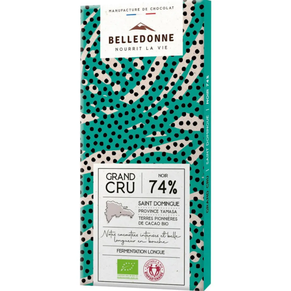 Chocolat noir 74% 100 g St Domingue